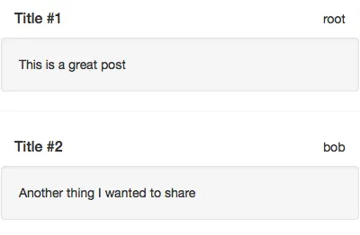 Basic Post List - XHR