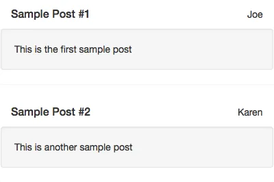 Basic Post List - Hard Coded